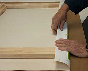 Tutorial; how to machine stretch canvas 