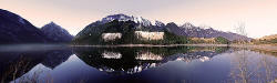 Oregon Mountain panorama - Wallowa Lake Reflections - Joseph OR