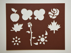 apple,clover,flower,leaf,rose,maple leaf,sunflower