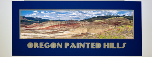 Oregon's Painted Hills - Bremen Font - Blue Wave mat