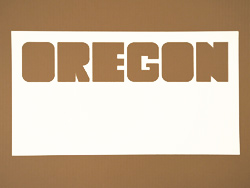 6 images - space to write- PICTUREBLOCK font - OREGON