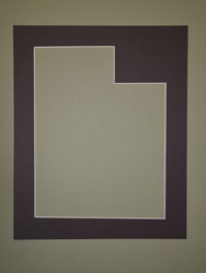 Utah shaped mat cut from Sable board