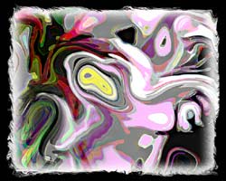 Abstract pink Art; magnetic Scorpio - eighth sign of the occidental zodiac