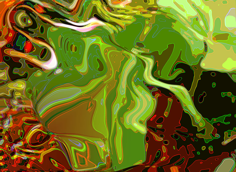 Buy this Green Digital Abstract art - Sagittarius Paul Lily - ninth sign of the occidental zodiac