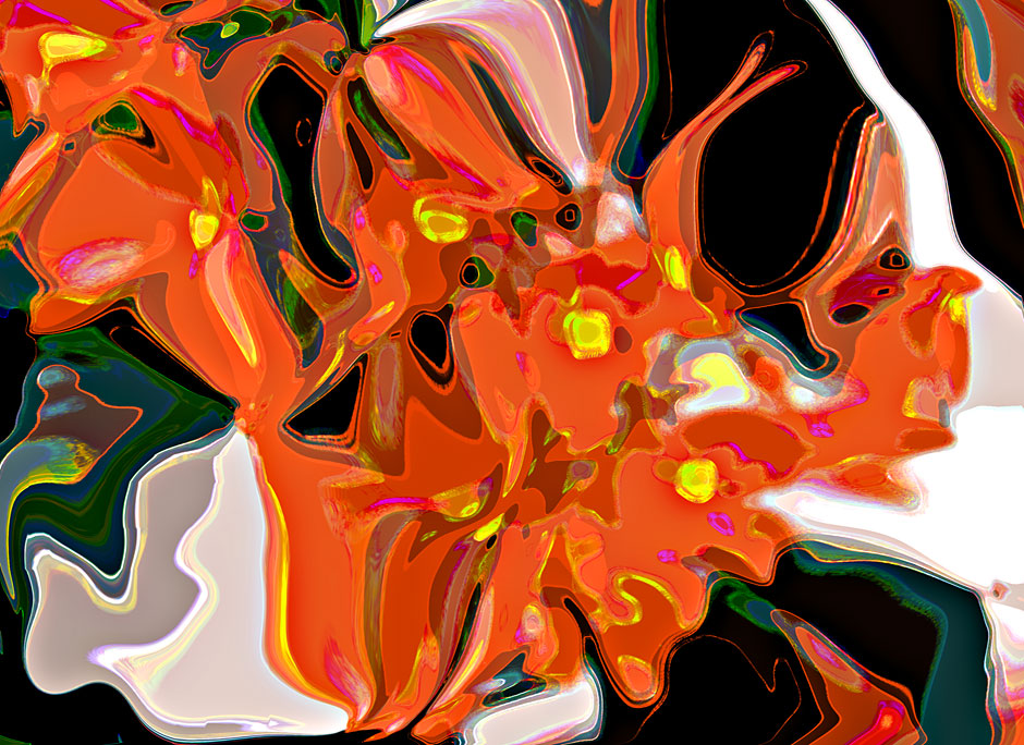 Buy this Orange abstract; Aries - first sign of the occidental zodiac Pond Flower