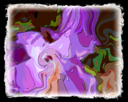 Violet Abstract art; gentle Libra - seventh sign of the occidental zodiac