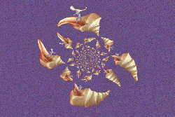 Computer Graphics - Amiga generated art - dancer in seashells