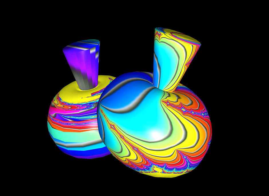 Buy this Fractal geometry - rendered pattern mapped to jug shape using Virtual Reality program