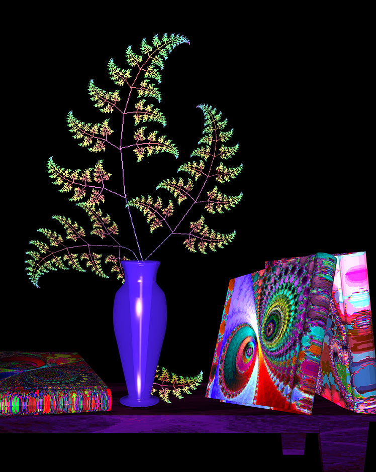Buy this Fractal looks like a fern plus some books picture