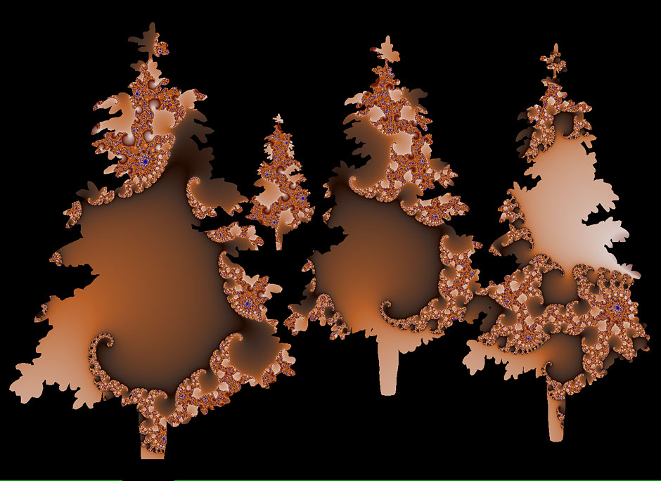 Buy this fractal fir tree great for Christmas card picture