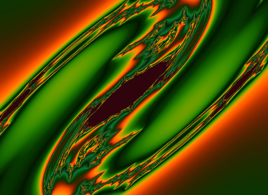 Buy this rendered picture - Fractal looks like green spiral galaxy