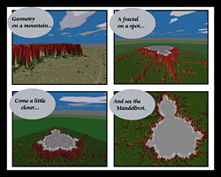 Mandelbrot Mountain Cartoon