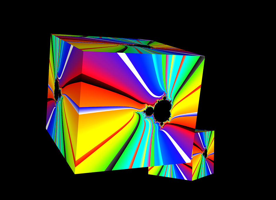 Buy this Fractal pattern rendered as a cube shape using Virtual Reality program picture