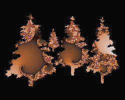 fractal fir tree great for Christmas card