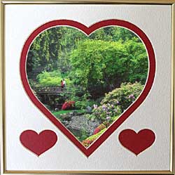 Lovers at Moon Bridge Japanese Gardens Portland Valentine gift