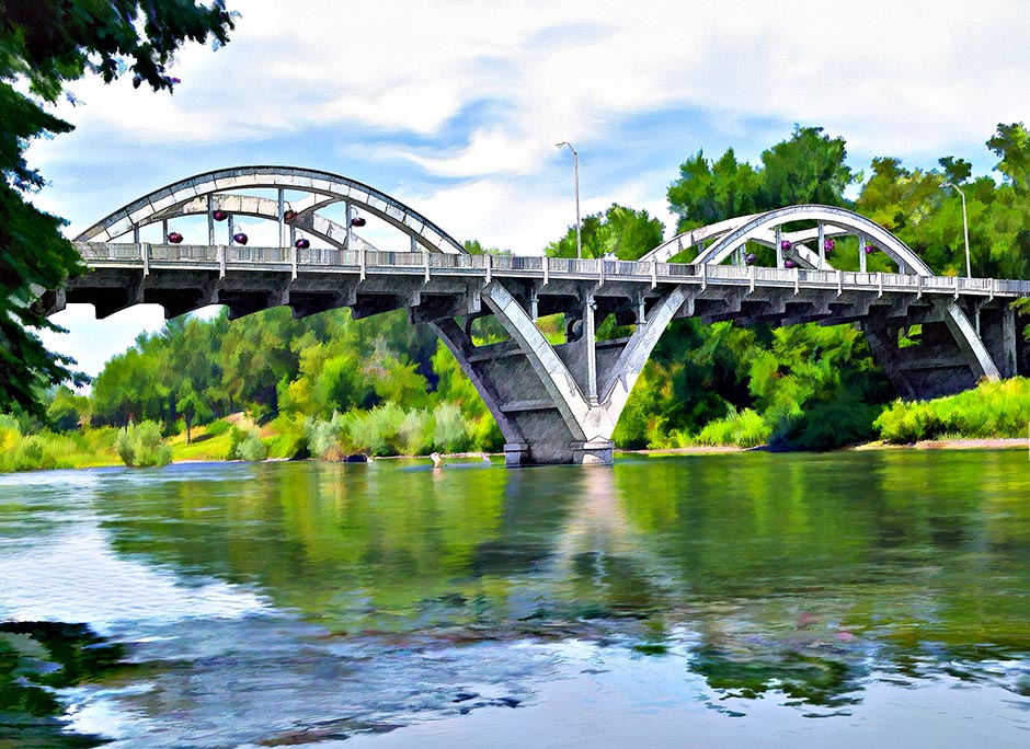 McCullough Bridge - Caveman Bridge in Grants Pass