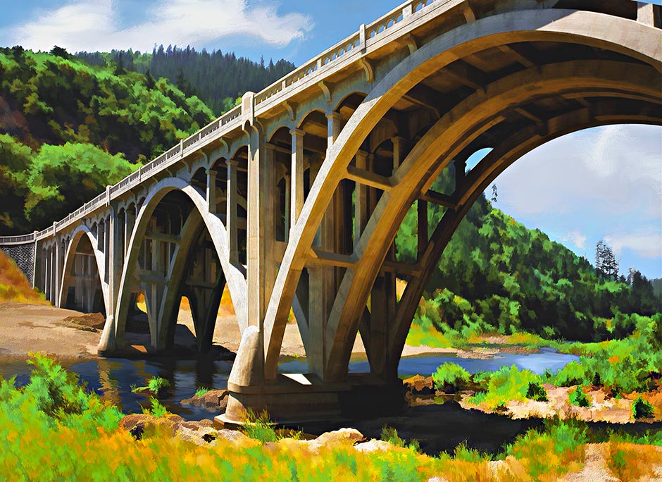 McCullough Bridge over South Umpqua River