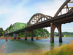 McCullough Bridge over the Umpqua River