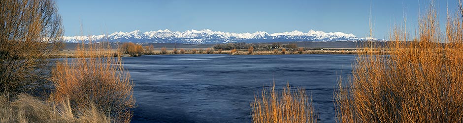 Frozen Pond 203-Baker City Triptych