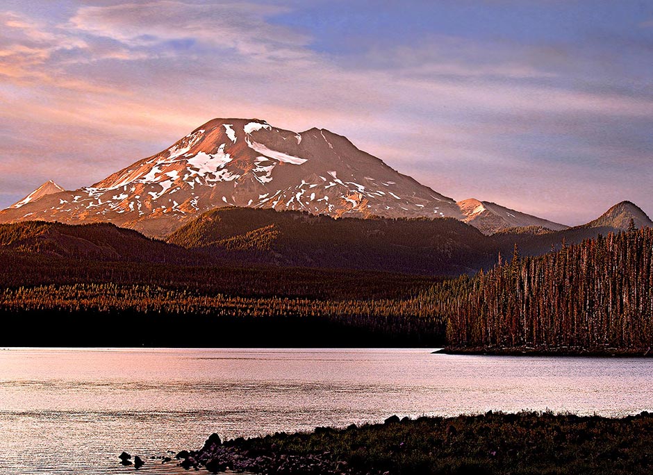 Elk Lake at Dusk