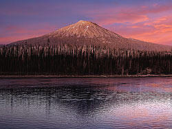 Mt Bachelor at Dusk (Elk Lake)