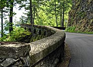 Rock work on Columbia River Highway