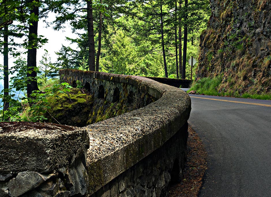 Rock Work on Columbia River Highway