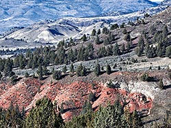 Long Creek to Monument...travel North through the center of the county