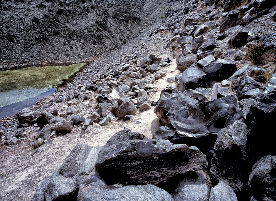 Obsidian Flow on Paulina Peak in Central Oregon