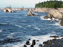 Rocky Cape Arago and Arago Lighthouse