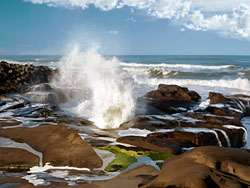 The Pacific Ocean in Yachats Oregon