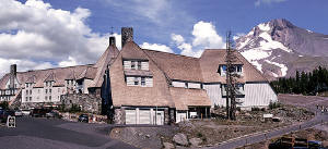 Timberline Lodge and Mt Hood - Summer scene