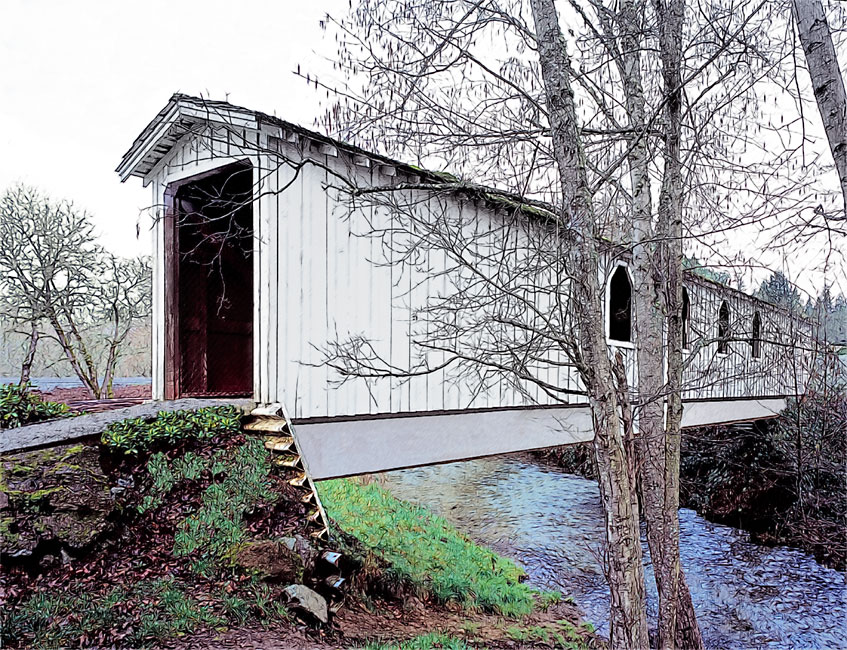 Canyonville City Park Covered Bridge