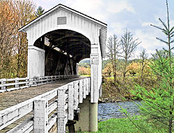 1250 Earnest Bridge over Mohawk River-N ofSpringfield 44°12'04.6"N 122°50'10.5"W