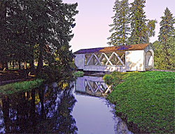 0760a Jordan Covered Bridge in Pioneer Park, Stayton from Gal 22 44°47'55.2"N 122°47'09.2"W