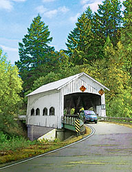 0958a  Rochester Covered Bridge- Calapooya Creek   43°24'06.2"N 123°21'46.3"W