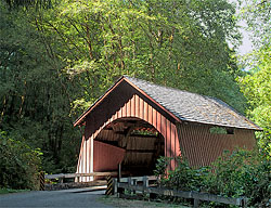 1257 North Fork Yachats Covered Bridge, Yachats, OR 44°18'35.9"N 123°58'10.9"W