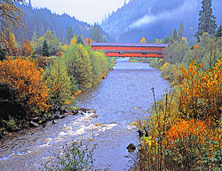 1279 Office Covered Bridge over Willamette,Oakridge 43°45'30.3"N 122°29'44.5"W