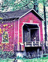 1265 Shimanek Covered Bridge over Thomas Creek 44°42'56.2"N 122°48'15.5"W