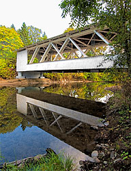 1286 Weddle Covered Bridge over Ames Creek, Sweet Home, OR 44°23'35"N 122°43'39"W