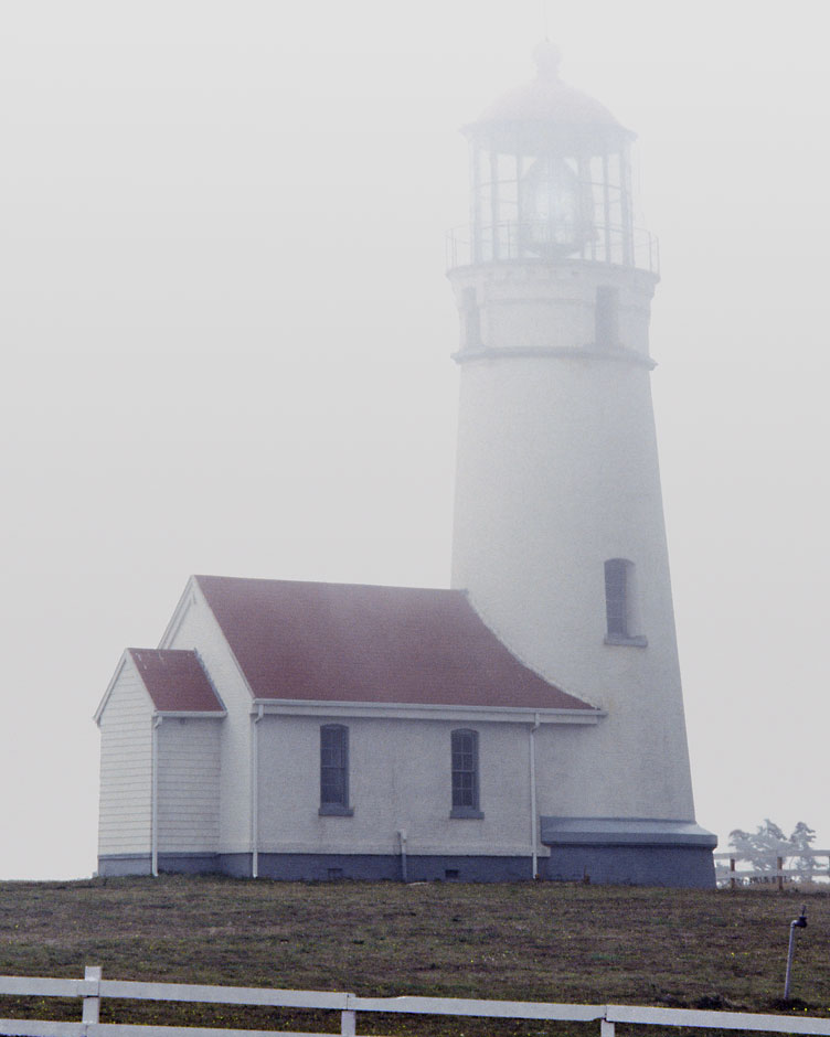 59 foot Cape Blanco Lighthouse towers above the westernmost point in Oregon since 1870