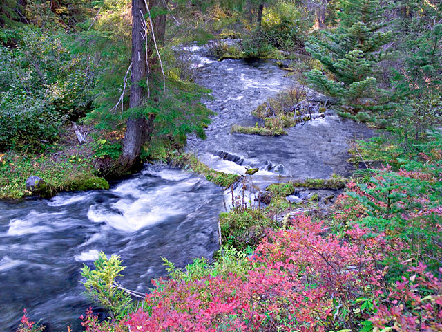 Rogue River headwaters picture; Southern Oregon river sold as framed photo, canvas or digital file