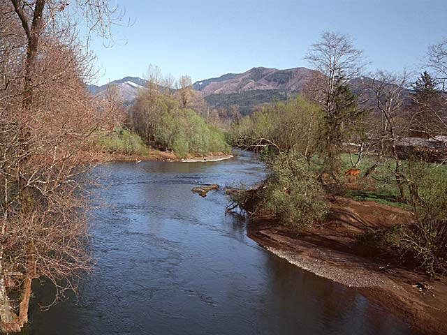 Scenic Oregon Trask River photo from Tillamook; picture sold as framed art or canvas, digital files