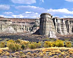 Rome Oregon panorama, Jordan Valley, Owyhee Uplands, Pillars of Rome