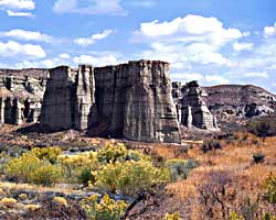 Rome Oregon panorama, Jordan Valley, Owyhee Uplands, Pillars of Rome