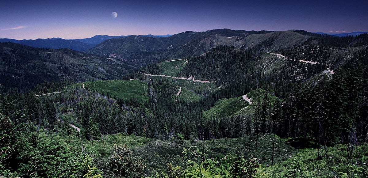 Panarama - Rogue Valley Wilderness from Agness to Galice