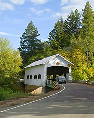 Rochester Covered Bridge across Calapooya Creek-built in 1933, 80'