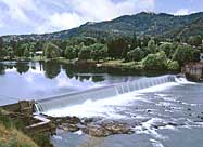 Falls at dam on the Umpqua River