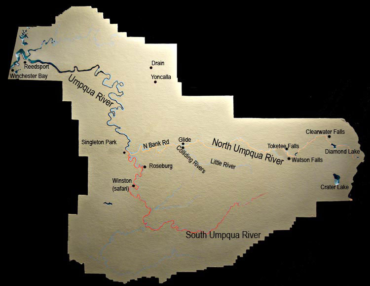 Umpqua River Map