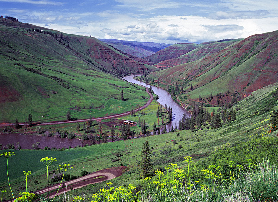 Buy this Fast flowing Grand Rhonde River in spring picture